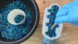 Giant Caterpillar 🐛 using fish tank pebbles! Definitely saves on your resin!