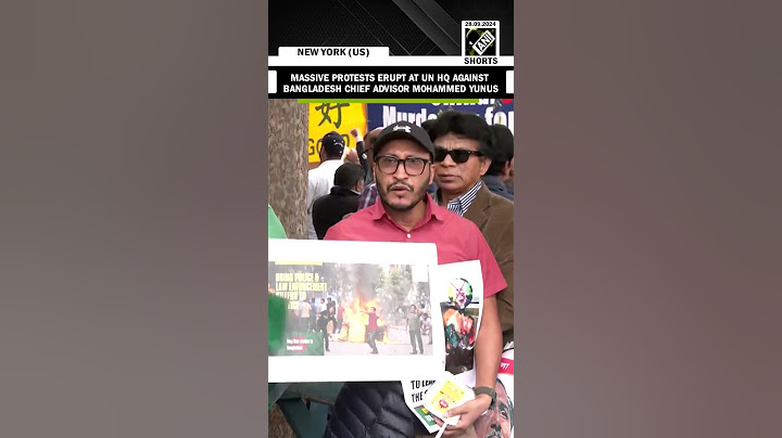 Massive protests erupt at UN headquarters against Bangladesh Chief Advisor Mohammed Yunus