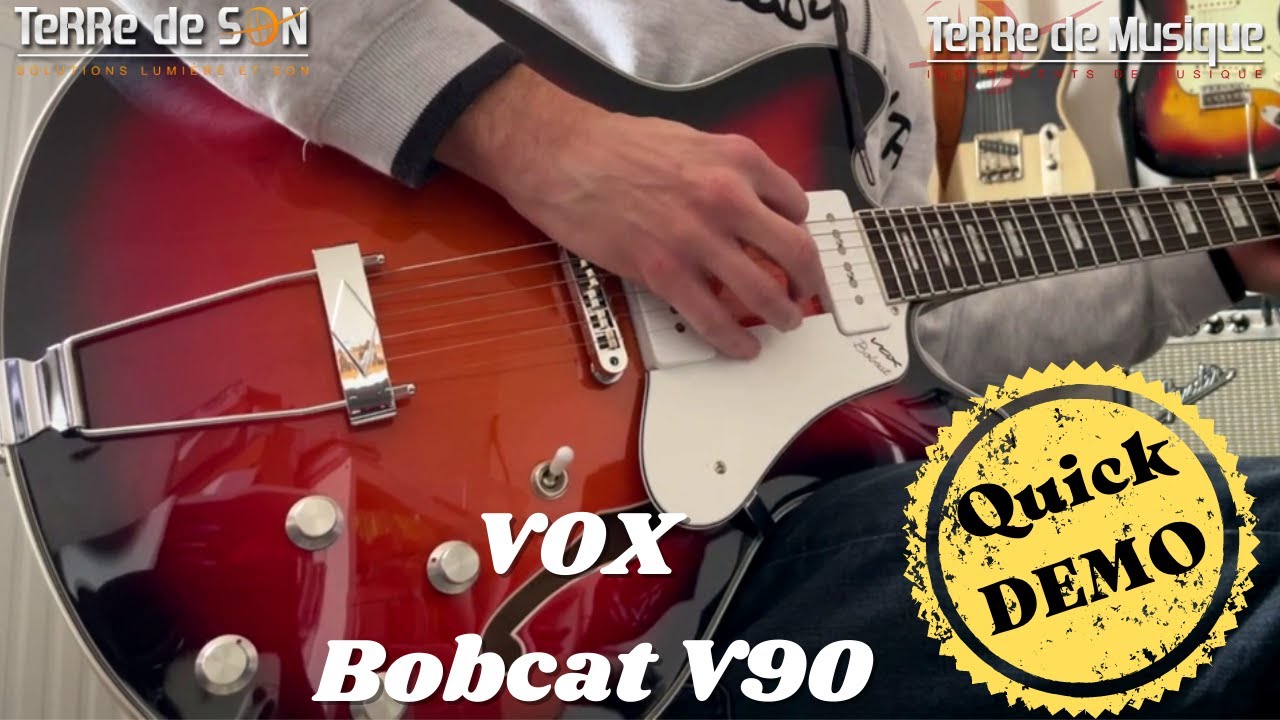 チャンキーで乾いたサウンドのR&R箱物ギター】VOX Bobcat BC-V90