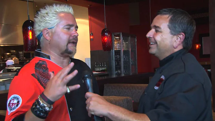 Guy Fieri and Steve Harwell at Johnny Garlic's in ...