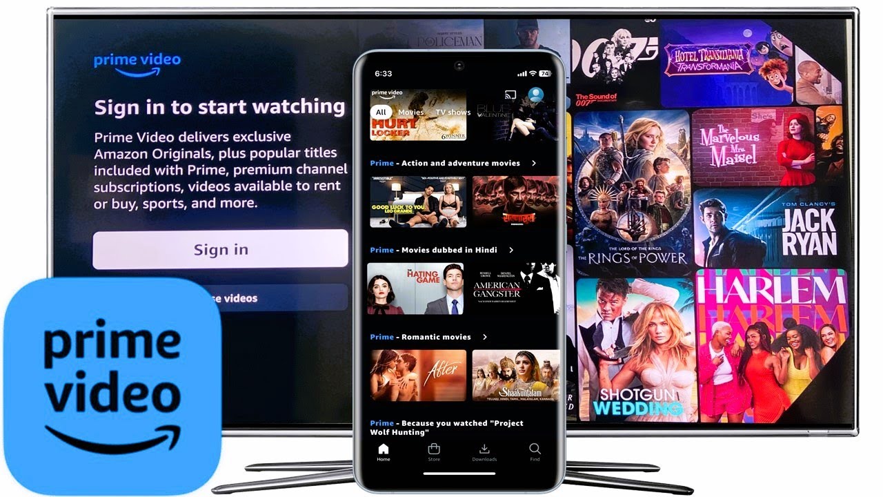 How to Sign-in & Watch  Prime Video in Smart TV using Phone 