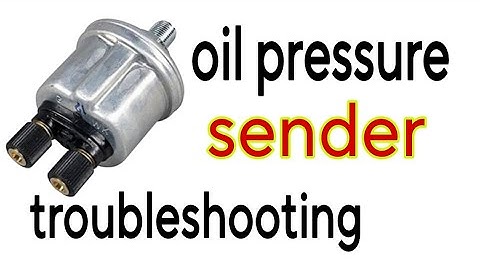 How can we check oil pressure sensor fault on generator? Urdu/Hindi | electrical professional
