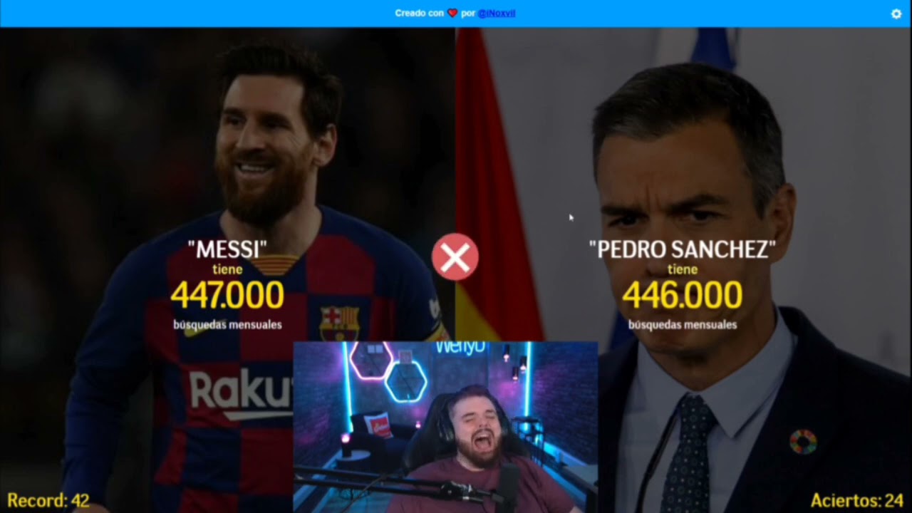 Jugando Más o menos con Ibai a las 5 de la mañana