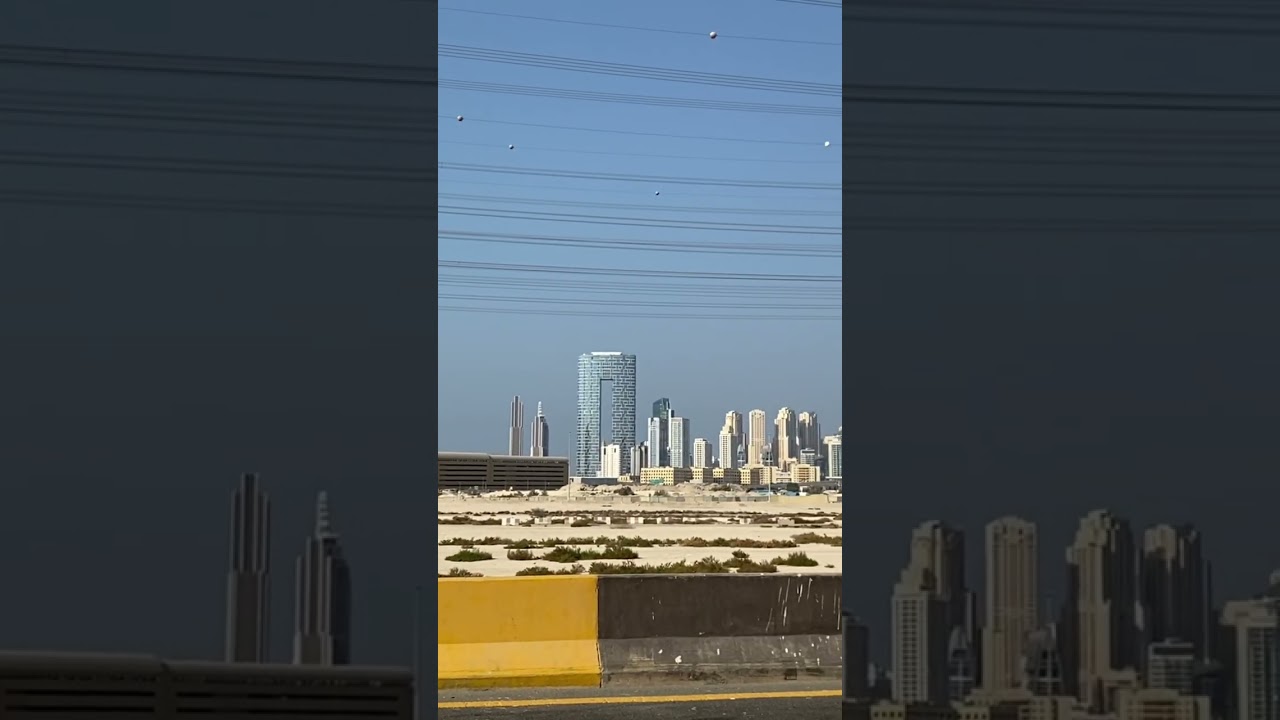 Dubai Marina view from Discovery gardens 