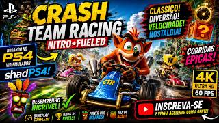 Crash Team Racing no PS4 via shadPS4! 😱 CTR Rodando INCRÍVEL no Emulador!