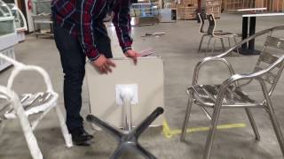 Stainless steel outdoor outside table tables chair chairs