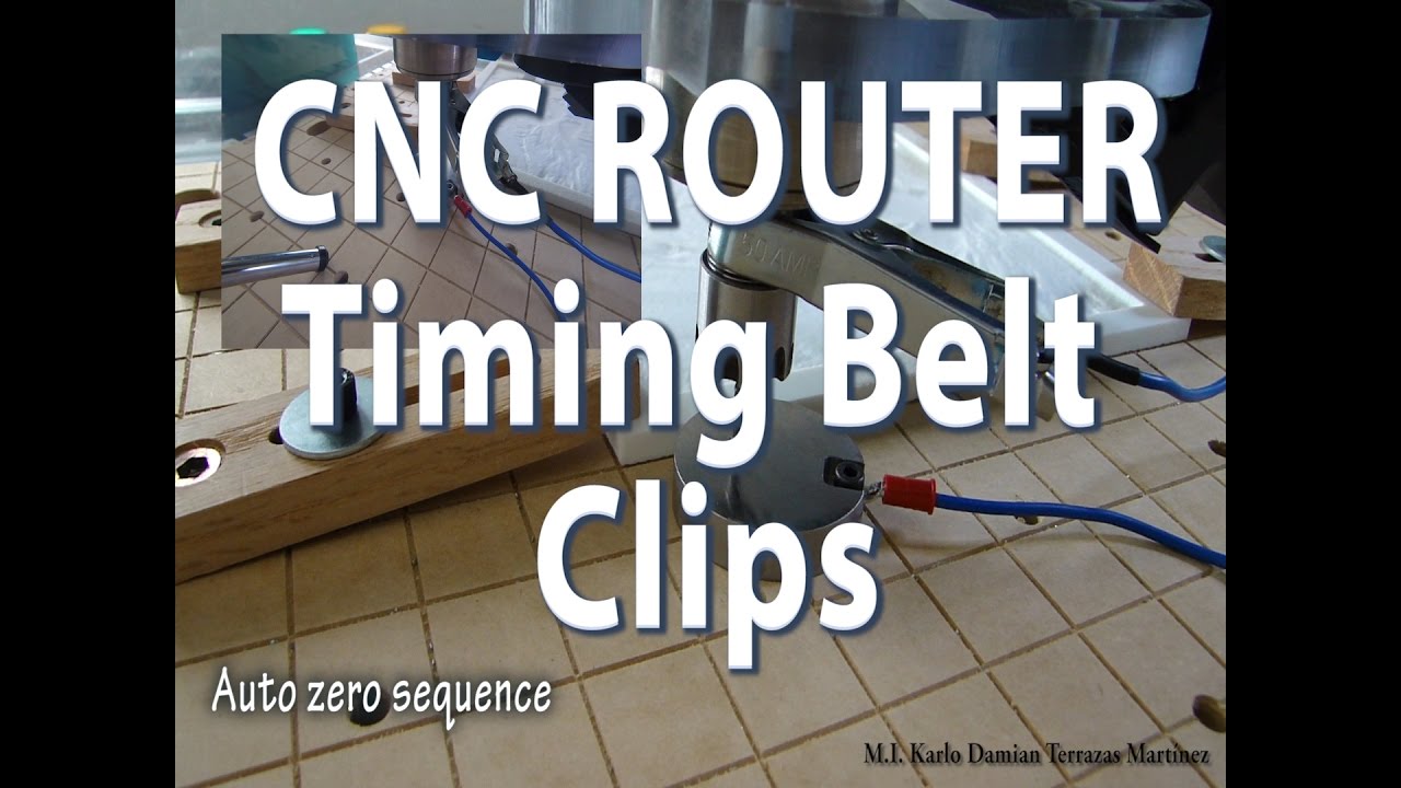 Router Belt Milling 3D printer belt clips with a CNC Router GOPRO hero 4 Session ...