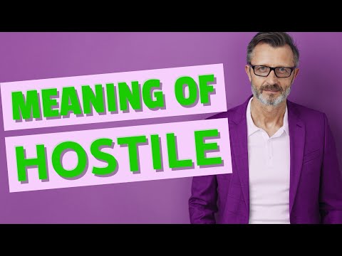 Hostile | Meaning of hostile