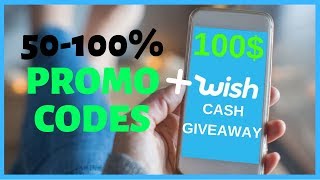 Free Wish Promo Codes June 2021 ✅ 100$ Wish Cash Giveaway ✅ Best Wish App Coupons screenshot 2