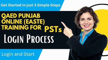 Online Training for PSTs (EaSTE) by QAED Punjab and  British Council |How to Login QAED Punjab