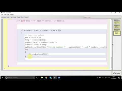 Finch sorting bubblesort