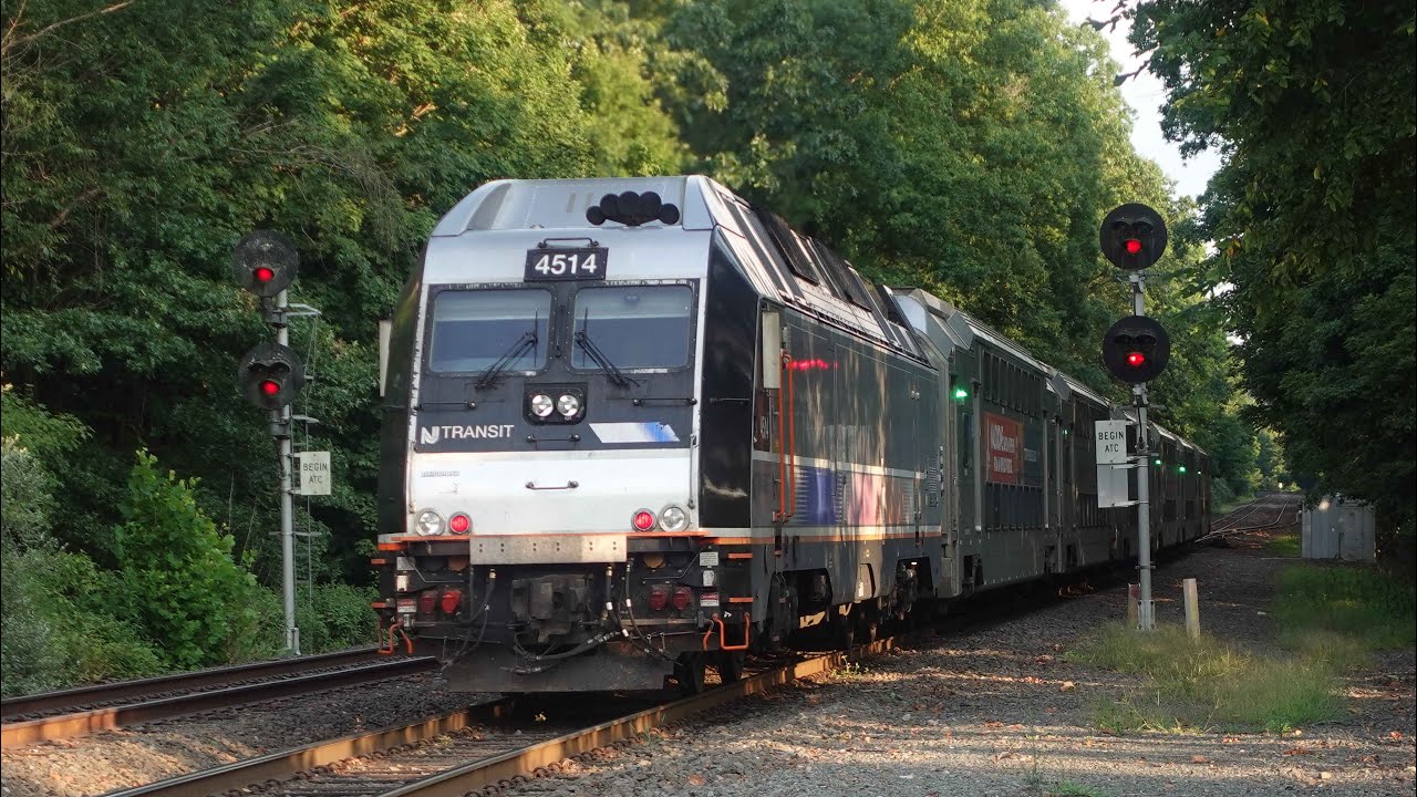 On-Board RVL Train #5737 w/ ALP-45DP #4514 Leading from Newark Penn Station, NJ to High Bridge, NJ