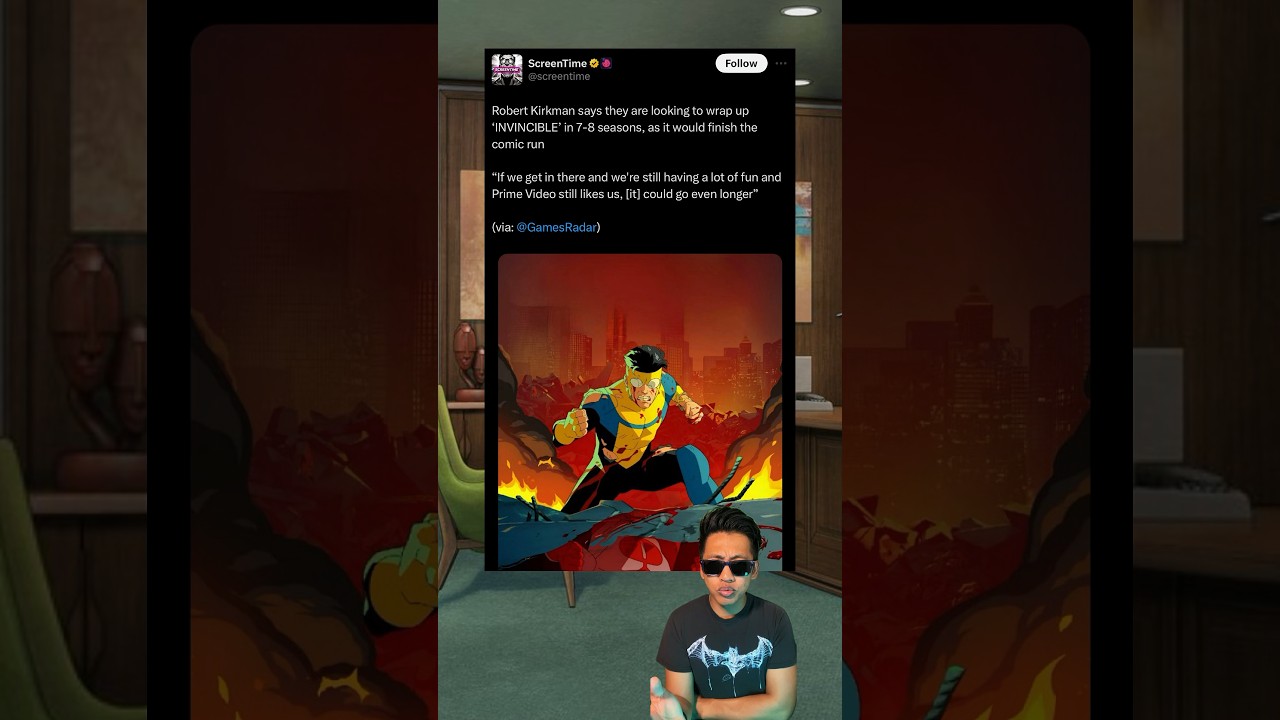 Robert Kirkman looking to wrap Invincible in 7-8 seasons