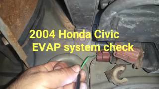 honda civic p1457 2001 evap 2004 system ex leak test