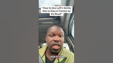 How to use Lyft’s safety hub in the App #lyft #gig #uber