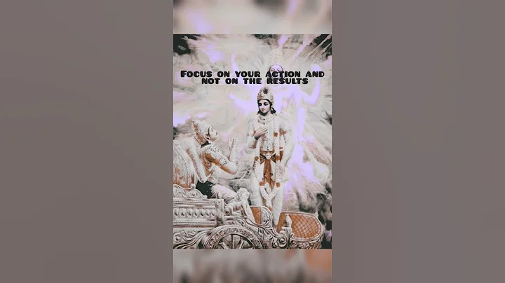 Focus on your action and not on the results.. #krishna #bhagavadgita #lifelessons