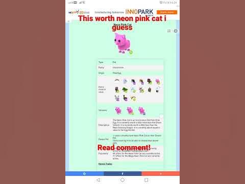 This is neon pink cat worth - YouTube
