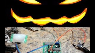 Motion Sensor HALLOWEEN SCARE using a PIR sensor, Audio board, and Audio Amplifier