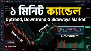 1 Minute Timeframe Trend কিভাবে বুঝবেন | TradingView বাংলা Uptrend Downtrend Sideways | Trader Rubel