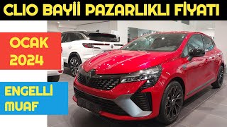 OCAK 2024 RENAULT CLIO BAYİİ PAZARLIKLI ENGELLİ MUAFİYETLİ FİYATI