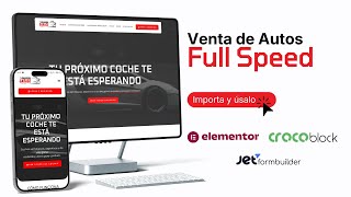 Sistema de Venta de Autos Multivendedor con WordPress | Full Speed + Elementor + JetEngine