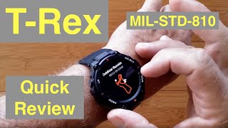 XIAOMI AMAZFIT T-Rex 5ATM Waterproof Rugged (MIL-STD-810) Sports Fitness Smartwatch: Quick Overview