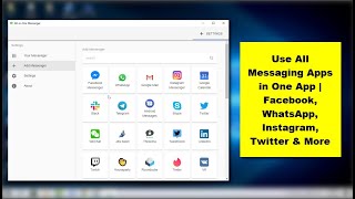 Use All Messaging Apps in One Place Easily | Using Only One App All in One Messenger screenshot 3