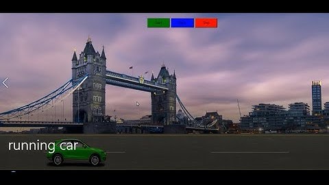 Running  & moving Car Project Using HTML, CSS And JavaScript | car running JavaScript Project.