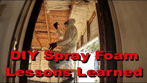 Zelfgemaakte spuitschuim in een schuur - Froth Pak 620