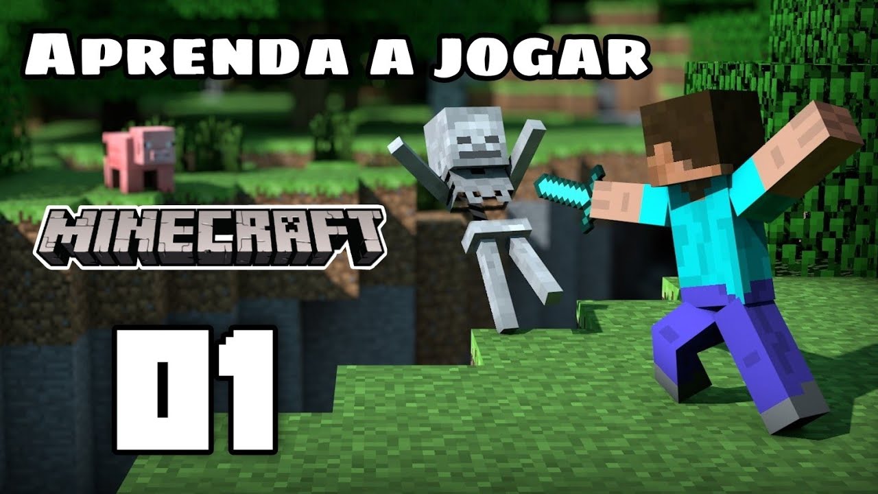 ✓ COMO JOGAR MINECRAFT (TUTORIAL PARA INICIANTES) - PRIMEIRA