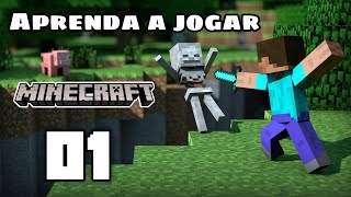 GUIA PARA INICIANTES NO MINECRAFT 2020 - COMO JOGAR MINECRAFT (Primeira  Noite) 