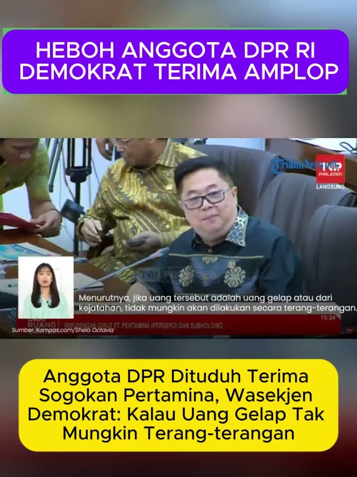 Pembelaan Demokrat Usai Legislatornya Dituding Terima Amplop Sogokan Pertamina