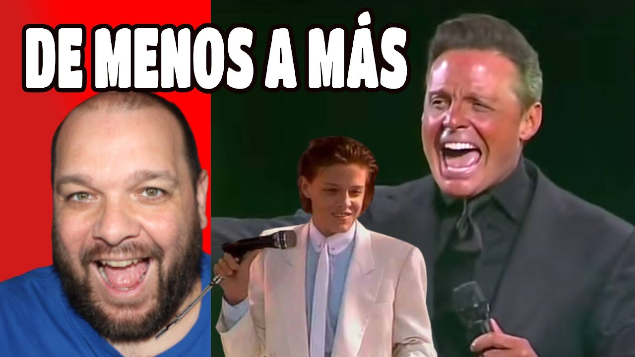 Cantante REACIONA  a  LUIS MIGUEL de NIÑO a GRANDE