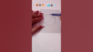Hot🔥 + Cold ❄️ ।। Emoji Mixing Satisfying Art #creativeart #satisfying #emojimixing