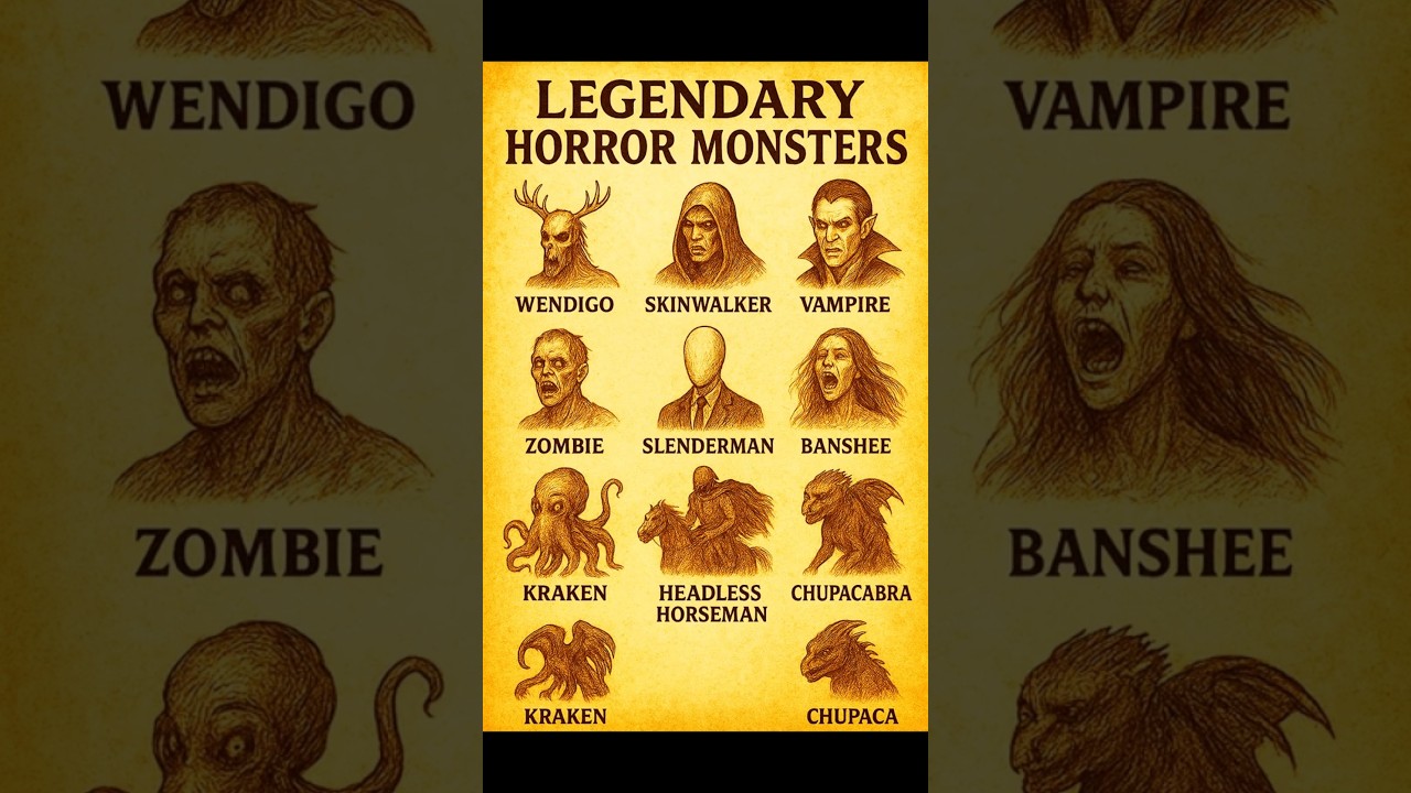 Top 9 Legendary Horror Monsters 👹🕷️😱 