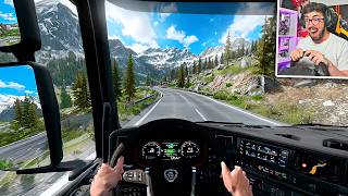 RUTA EN CAMIÓN POR PUERTO DE MONTAÑA 😱 | Euro Truck Simulator 2 screenshot 4
