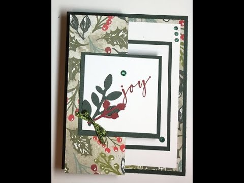 Fast Fun Fold Christmas Card - YouTube
