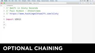 Optional chaining – Swift in Sixty Seconds