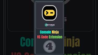 Console Ninja Vs code Extension #shorts #reactjs #javascript