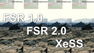Steam Deck Docked - FSR 1.0, 2.0 + XeSS Comparison
