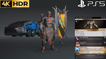How to Get Upper Robe of the Lava Lich OUTRIDERS WORLDSLAYER Lava Lich Body Armor | WORLDSLAYER PS5