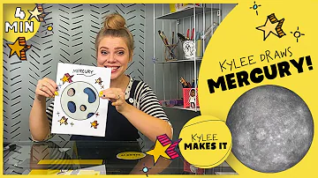 How to Draw Mercury! | Kylee Draws the Planet Mercury - Drawing the Planets Videos for Kids