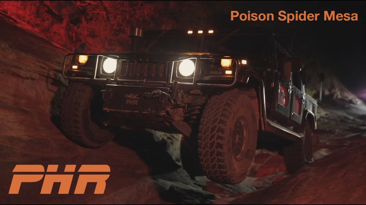 PHR - Poison Spider @ Night! Moab Utah Hummer H1 H2 Am General