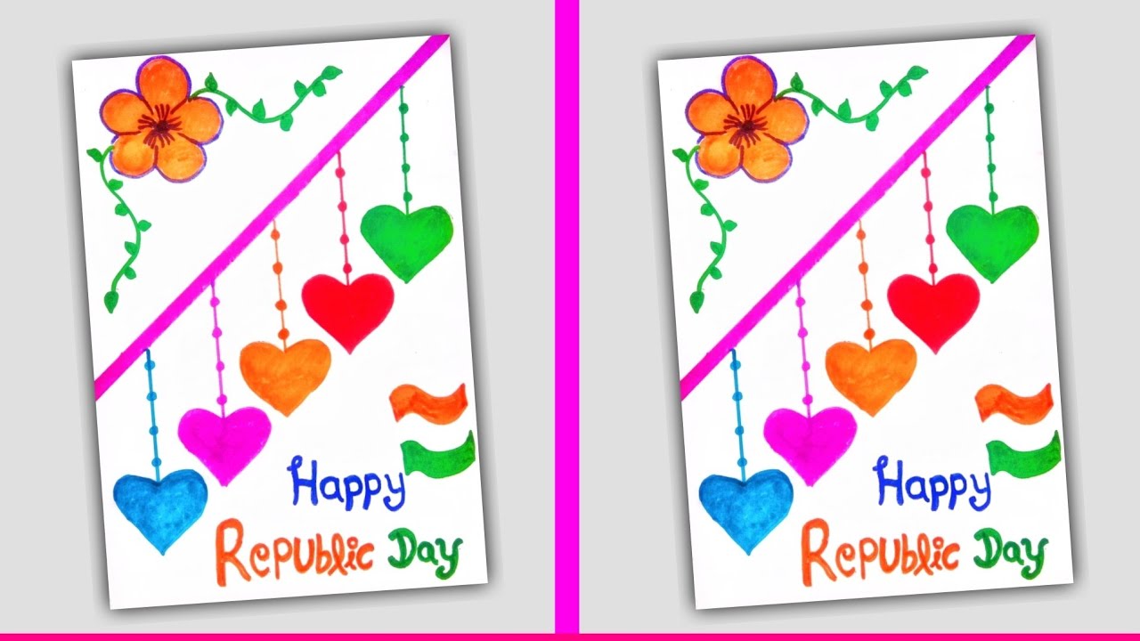 Simple Republic Day Card Making Tutorial: 26 January DIY Ideas for Beginners New year 