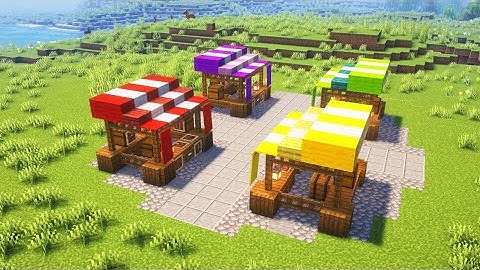 Minecraft - How to Build a Market Stall