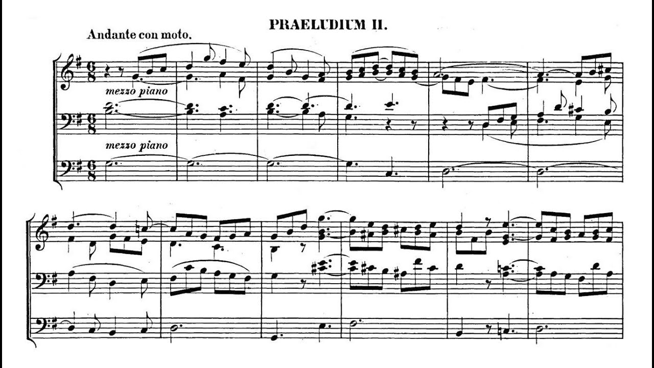 Mendelssohn: Präludium und Fuge G-Dur op. 37 Nr. 2