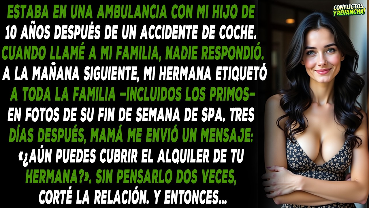 Estaba en una ambulancia con mi hijo de 10 años después de un accidente de coche. Cuando llamé...
