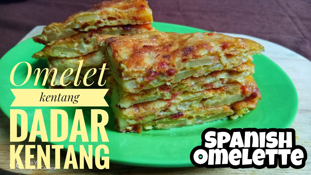 Resep omelet kentang | spanish omelette - YouTube