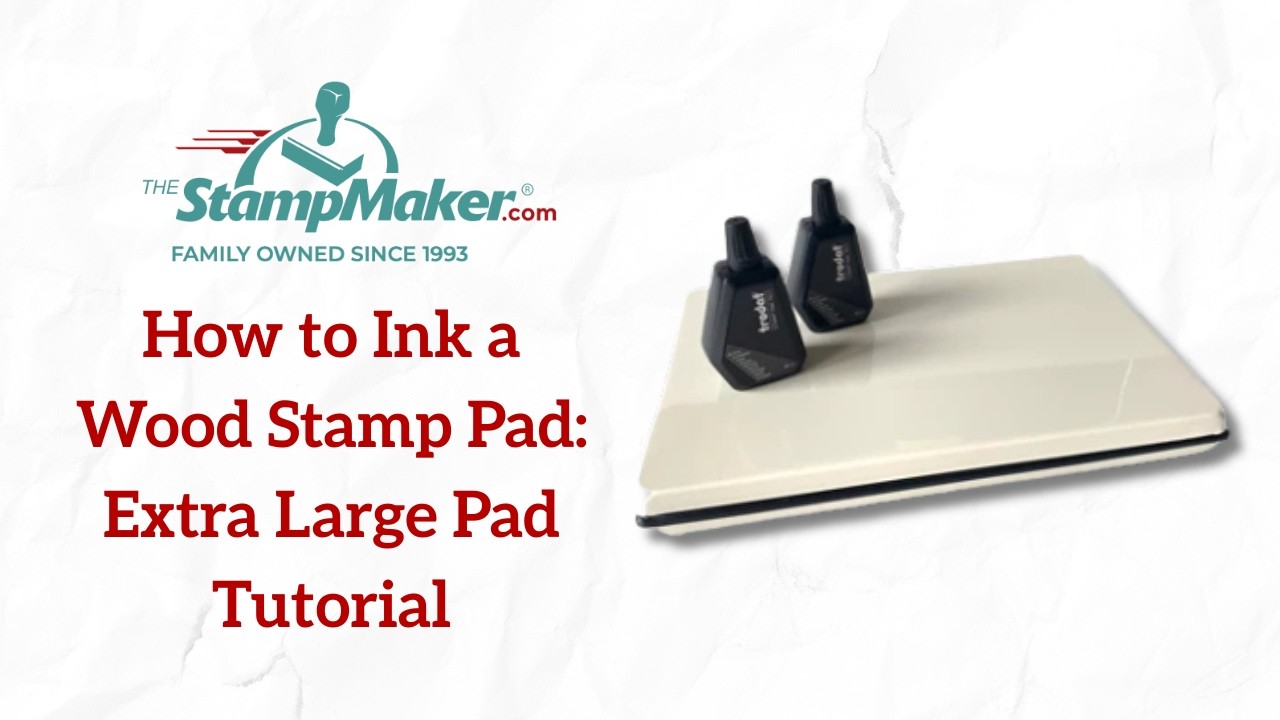 How to Ink a Wood Stamp Pad: Extra Large Ink Pad Tutorial