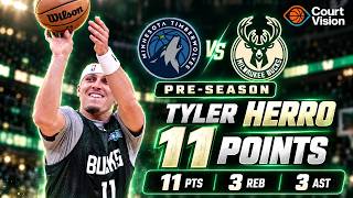 Tyler Herro - 11 Points, 3 Assists, 3 Rebounds vs Timberwolves - 2026-27 Preseason